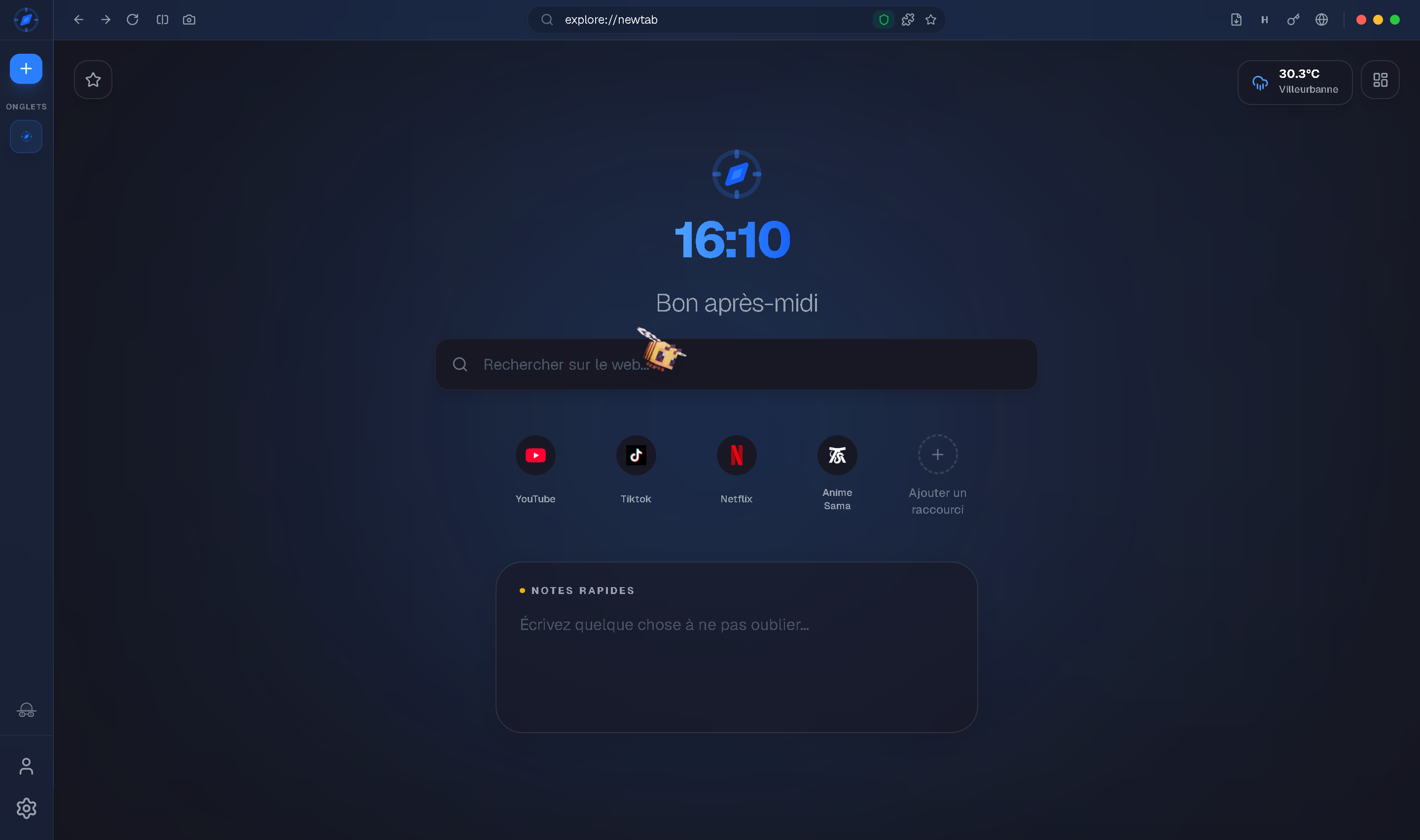 Explore Browser Interface